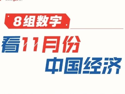 8组数字看11月份中国经济